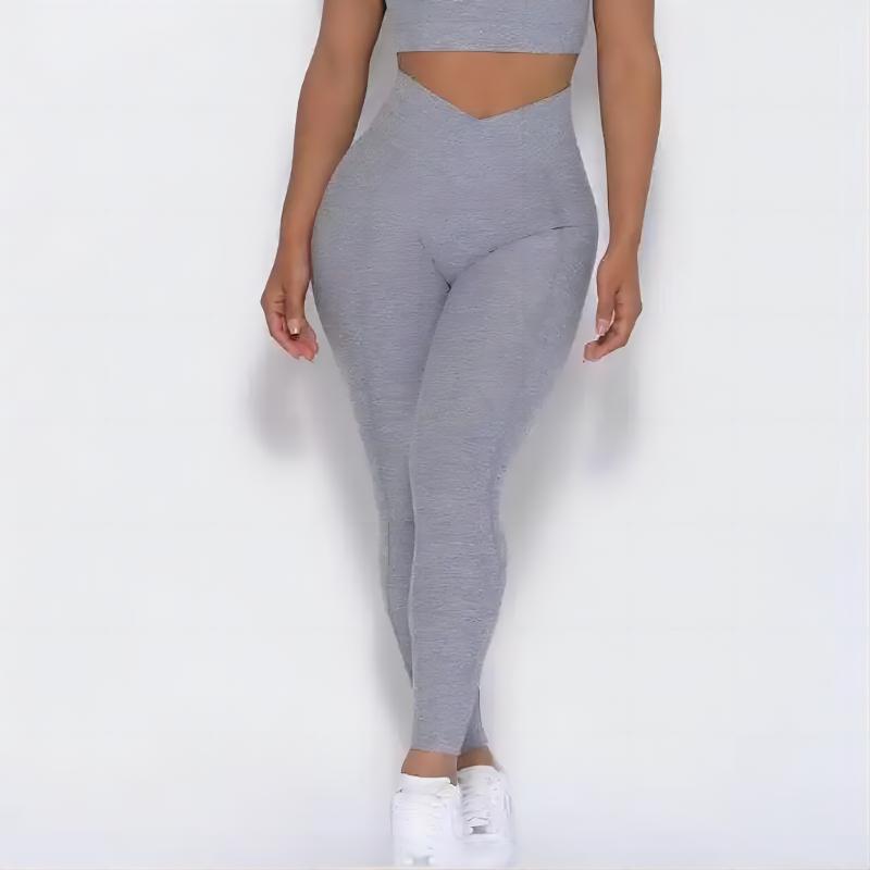 Ladies Seamless Workout Sets With One Shoulder